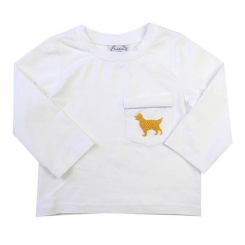 NWT Golden Retriever Pocket LS Tee - price firm